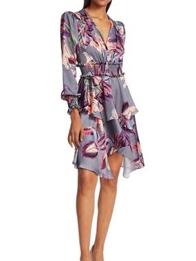 PatBO Grace Floral Mine Hankercheif Dress- Size 4